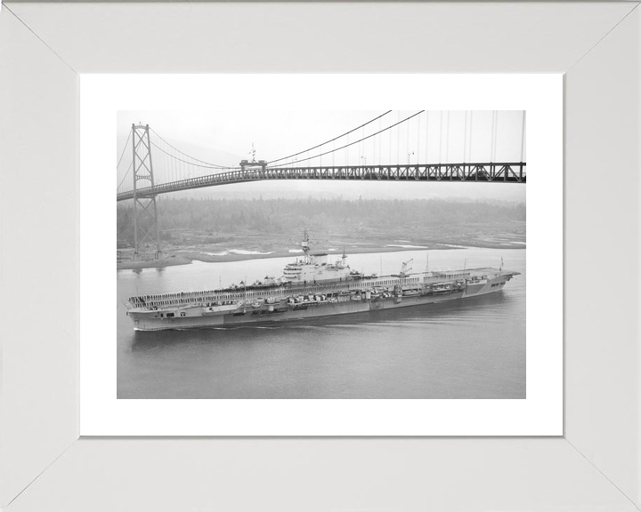HMS Implacable (R86) Royal Navy Implacable Class Aircraft Carrier Entering Harbour Photo Print Wall Art Decor - Posters, Prints, & Visual Artwork - by Hampshire Prints (image 4 of 9)