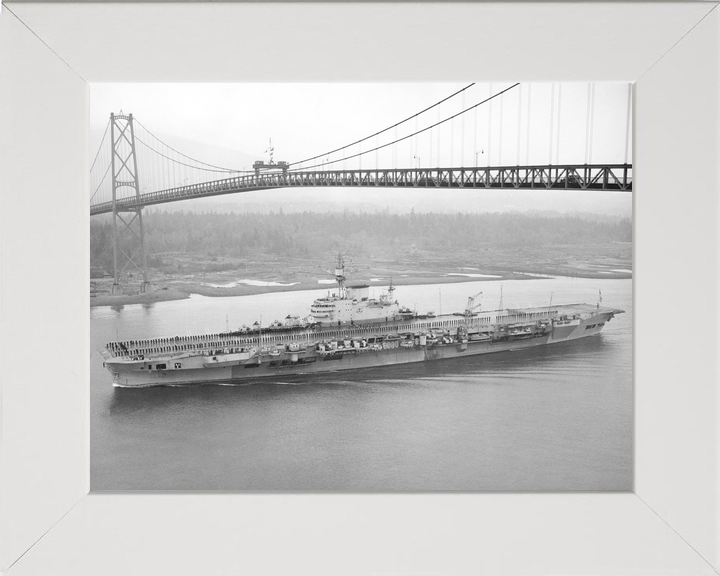 HMS Implacable (R86) Royal Navy Implacable Class Aircraft Carrier Entering Harbour Photo Print Wall Art Decor - Posters, Prints, & Visual Artwork - by Hampshire Prints (image 5 of 9)