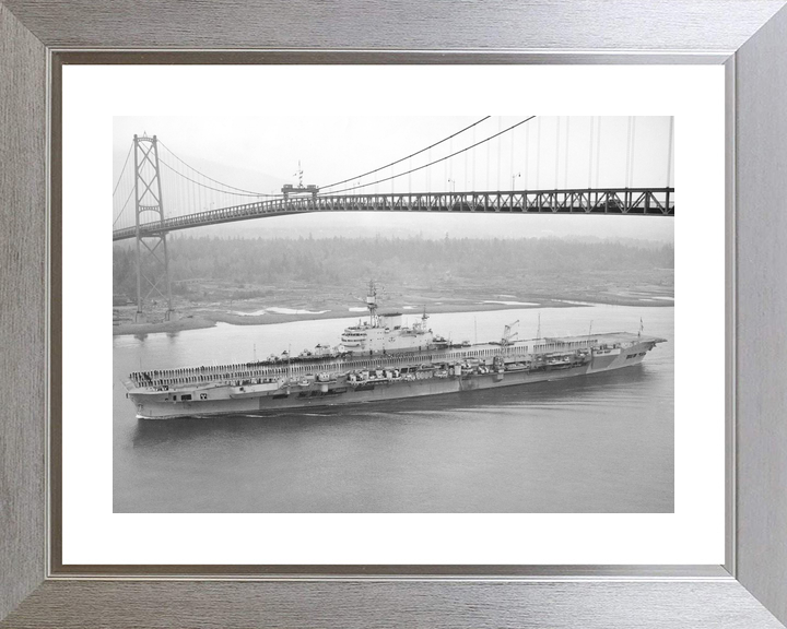 HMS Implacable (R86) Royal Navy Implacable Class Aircraft Carrier Entering Harbour Photo Print Wall Art Decor - Posters, Prints, & Visual Artwork - by Hampshire Prints (image 6 of 9)