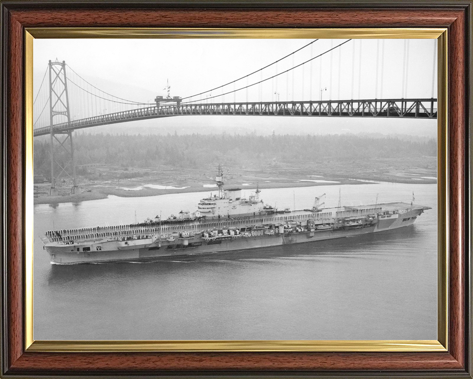 HMS Implacable (R86) Royal Navy Implacable Class Aircraft Carrier Entering Harbour Photo Print Wall Art Decor - Posters, Prints, & Visual Artwork - by Hampshire Prints (image 9 of 9)