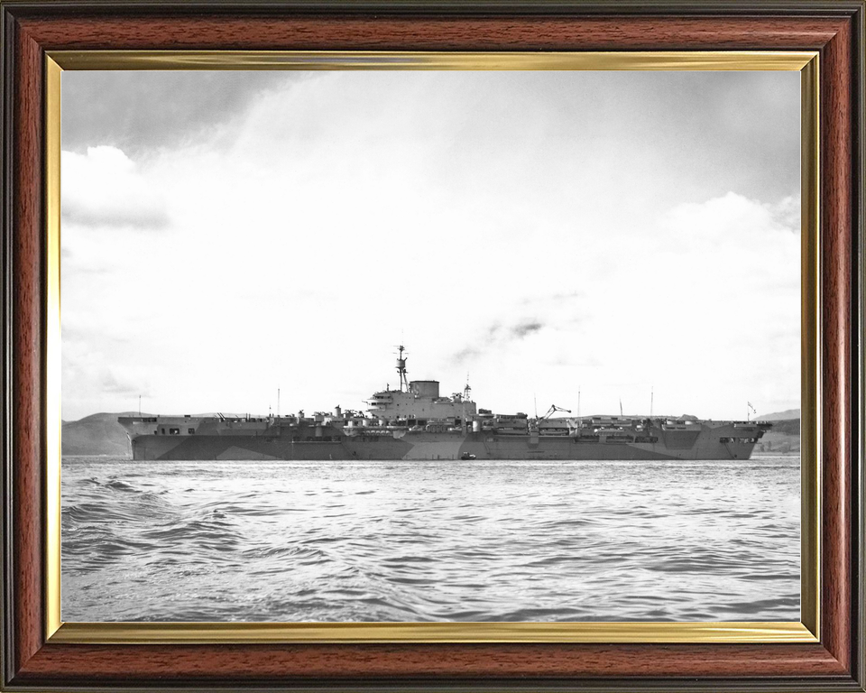 HMS Implacable (R86) Royal Navy Implacable Class Aircraft Carrier Port Beam View Photo Print Wall Art Decor - Posters, Prints, & Visual Artwork - by Hampshire Prints (image 9 of 9)