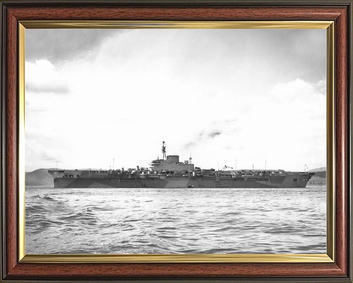 HMS Implacable (R86) Royal Navy Implacable Class Aircraft Carrier Port Beam View Photo Print Wall Art Decor - Posters, Prints, & Visual Artwork - by Hampshire Prints (image 9 of 9)