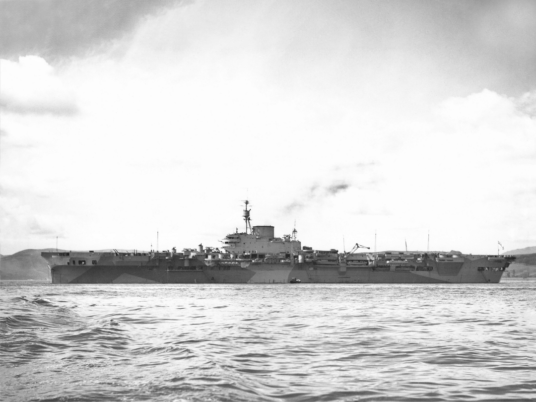HMS Implacable (R86) Royal Navy Implacable Class Aircraft Carrier Port Beam View Photo Print Wall Art Decor - Posters, Prints, & Visual Artwork - by Hampshire Prints (image 1 of 9)
