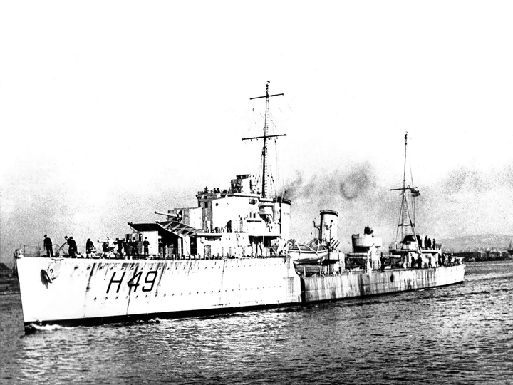 HMS Inconstant H49 I Class Destroyer 1941 Port Side Photo Print - Posters, Prints, & Visual Artwork - by Hampshire Prints (image 1 of 9)