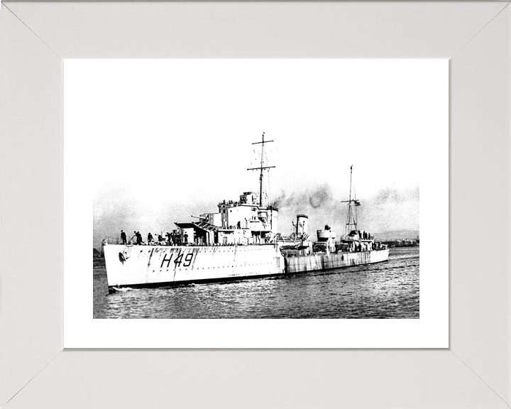 HMS Inconstant H49 I Class Destroyer 1941 Port Side Photo Print - Posters, Prints, & Visual Artwork - by Hampshire Prints (image 4 of 9)