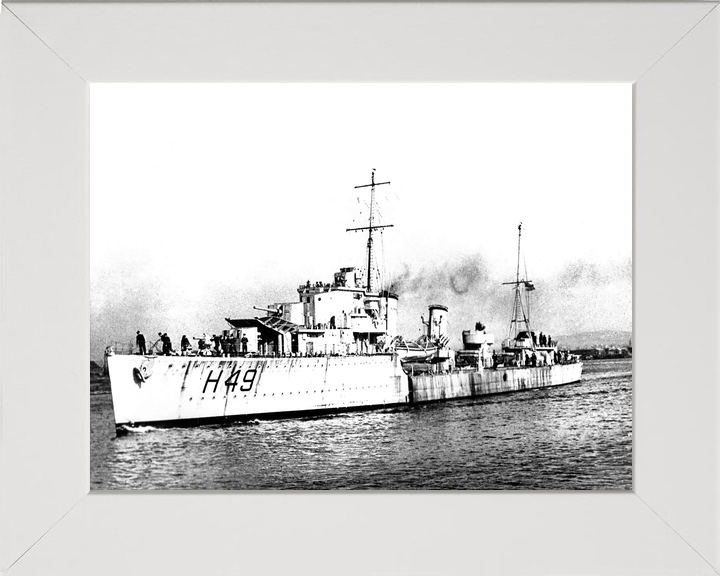 HMS Inconstant H49 I Class Destroyer 1941 Port Side Photo Print - Posters, Prints, & Visual Artwork - by Hampshire Prints (image 5 of 9)