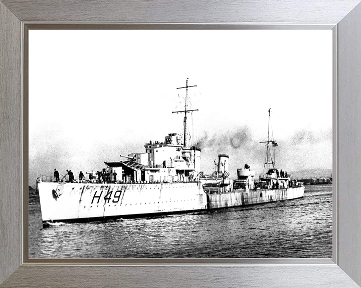 HMS Inconstant H49 I Class Destroyer 1941 Port Side Photo Print - Posters, Prints, & Visual Artwork - by Hampshire Prints (image 7 of 9)