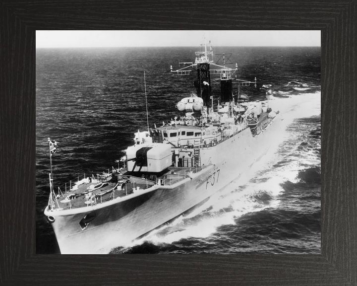 HMS Jaguar F37 Leopard Class Frigate 1963 Underway Port Bow View Photo Print - Posters, Prints, & Visual Artwork - by Hampshire Prints (image 3 of 9)