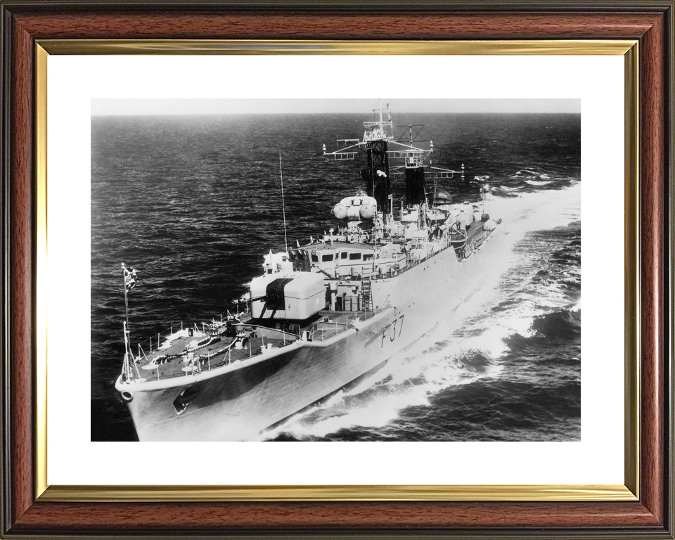 HMS Jaguar F37 Leopard Class Frigate 1963 Underway Port Bow View Photo Print - Posters, Prints, & Visual Artwork - by Hampshire Prints (image 8 of 9)