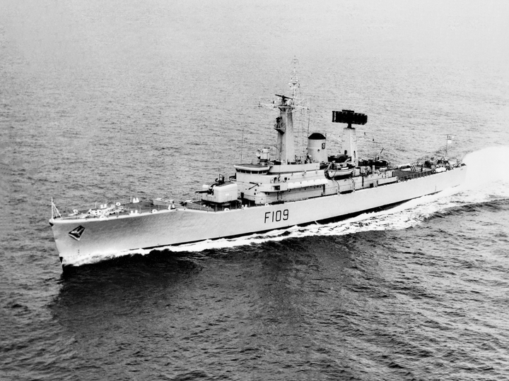 HMS Leander F109 Leander Class Frigate 1963 Photo Print - Posters, Prints, & Visual Artwork - by Hampshire Prints (image 1 of 9)