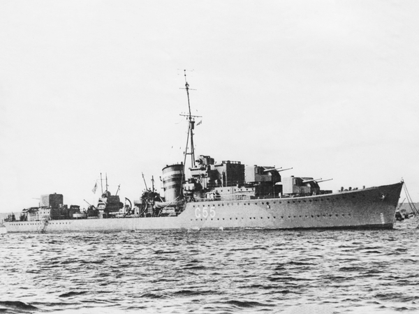 HMS Lightning G55 L Class Destroyer