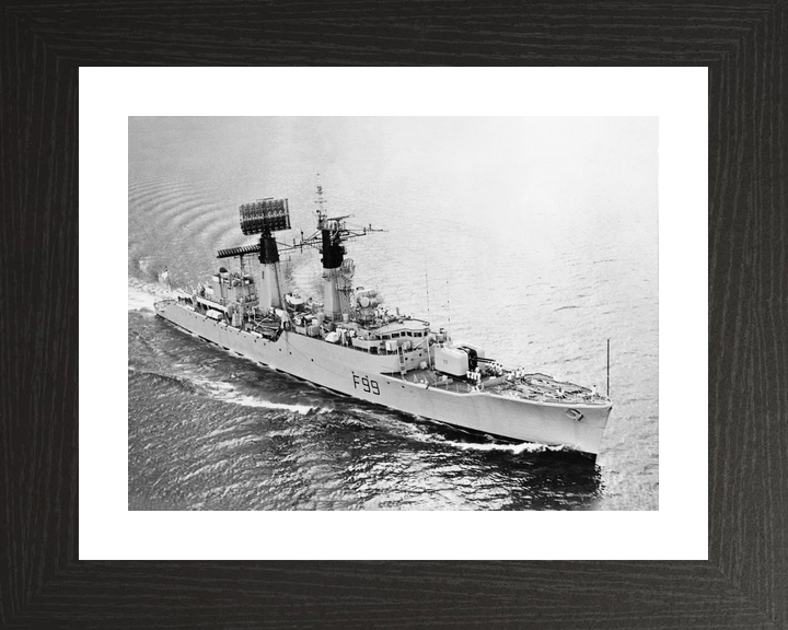 HMS Lincoln F99 Salisbury Class Frigate 1969 Starboard View Photo Print - Posters, Prints, & Visual Artwork - by Hampshire Prints (image 2 of 9)