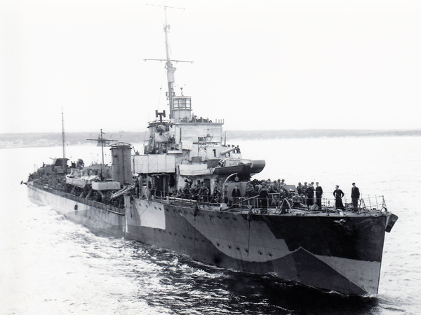 HMS Malcolm D19 Admiralty Type Flotilla Leader Destroyer