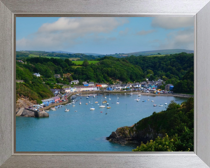 fishguard harbour in Wales from above Photo Print - Canvas - Framed Photo Print - Hampshire Prints