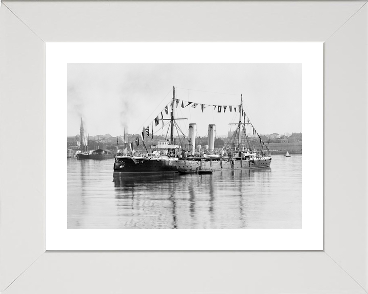HMS Melampus 1890 Apollo Class Cruiser June 1893 Photo Print - Posters, Prints, & Visual Artwork - by Hampshire Prints (image 4 of 9)