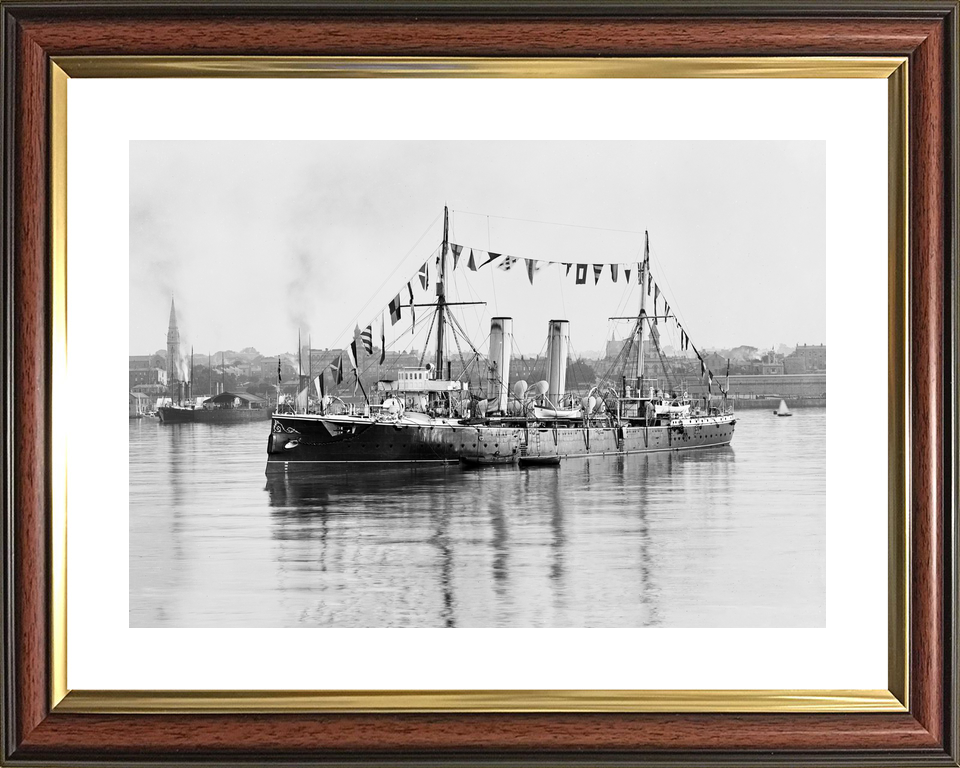 HMS Melampus 1890 Apollo Class Cruiser June 1893 Photo Print - Posters, Prints, & Visual Artwork - by Hampshire Prints (image 8 of 9)