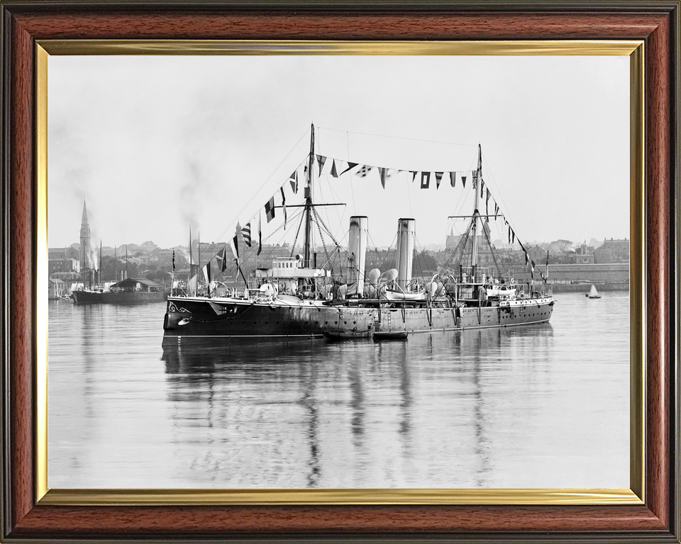 HMS Melampus 1890 Apollo Class Cruiser June 1893 Photo Print - Posters, Prints, & Visual Artwork - by Hampshire Prints (image 9 of 9)