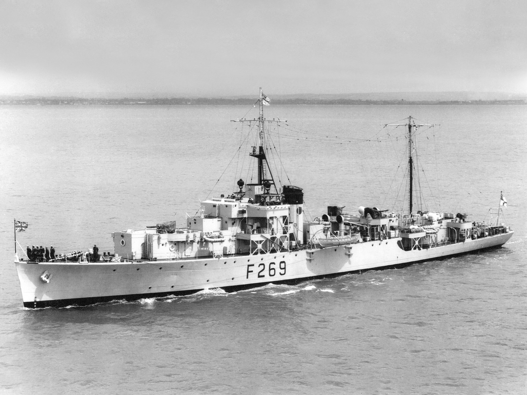 HMS Meon F269 River Class Frigate 1953 Photo Print - Posters, Prints, & Visual Artwork - by Hampshire Prints (image 1 of 9)