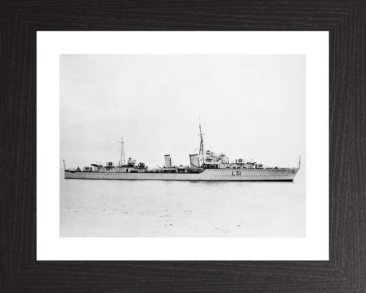 HMS Mohawk F31 Tribal Class Destroyer September 1938 Photo Print - Posters, Prints, & Visual Artwork - by Hampshire Prints (image 2 of 9)
