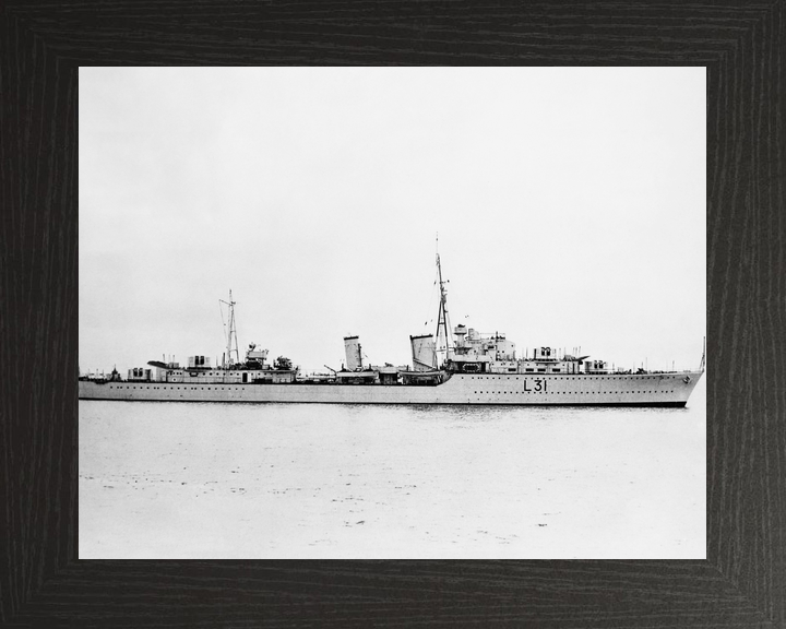 HMS Mohawk F31 Tribal Class Destroyer September 1938 Photo Print - Posters, Prints, & Visual Artwork - by Hampshire Prints (image 3 of 9)