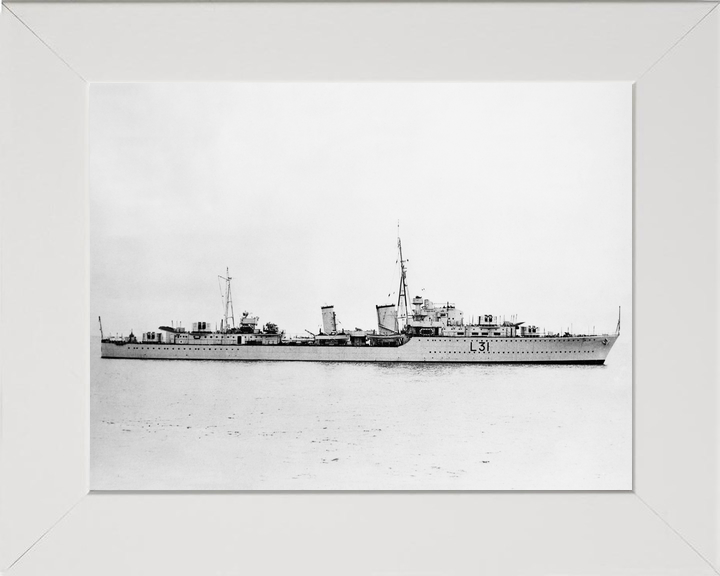 HMS Mohawk F31 Tribal Class Destroyer September 1938 Photo Print - Posters, Prints, & Visual Artwork - by Hampshire Prints (image 5 of 9)
