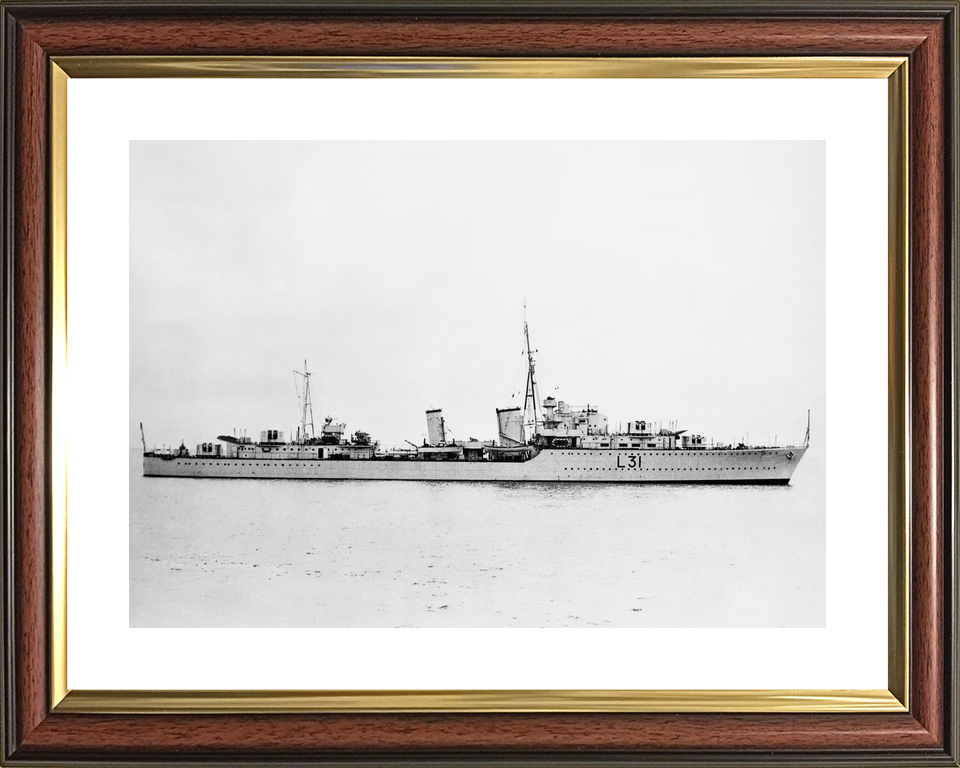 HMS Mohawk F31 Tribal Class Destroyer September 1938 Photo Print - Posters, Prints, & Visual Artwork - by Hampshire Prints (image 8 of 9)