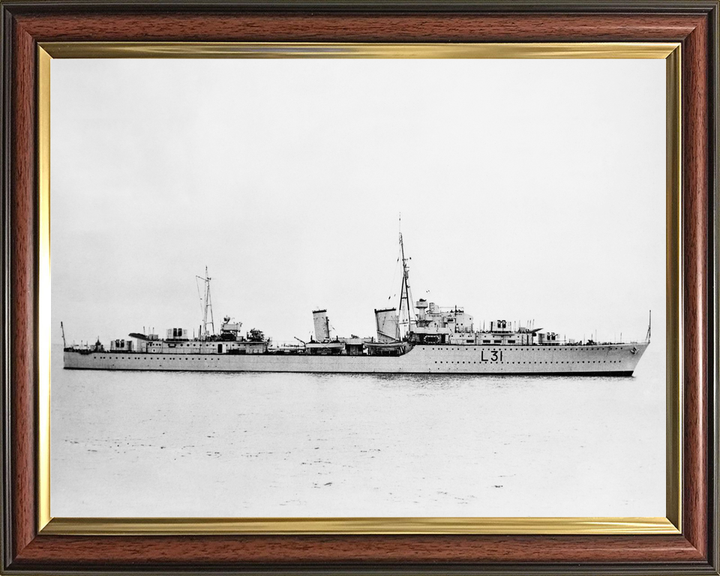 HMS Mohawk F31 Tribal Class Destroyer September 1938 Photo Print - Posters, Prints, & Visual Artwork - by Hampshire Prints (image 9 of 9)