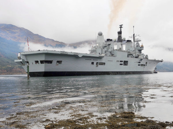 HMS Ark Royal R07 Invincible Class Aircraft Carrier February 2010