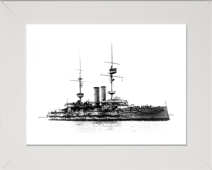 HMS Ocean 1898 Pre Dreadnought Battleship 1902 Photo Print - Posters, Prints, & Visual Artwork - by Hampshire Prints (image 4 of 9)