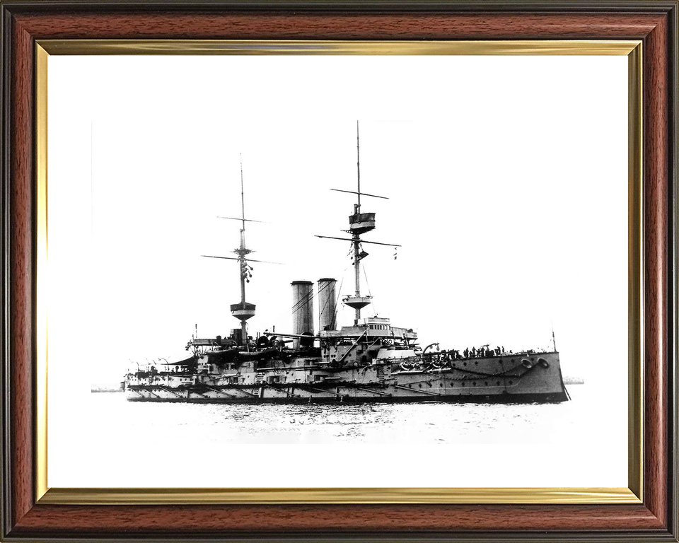 HMS Ocean 1898 Pre Dreadnought Battleship 1902 Photo Print - Posters, Prints, & Visual Artwork - by Hampshire Prints (image 8 of 9)