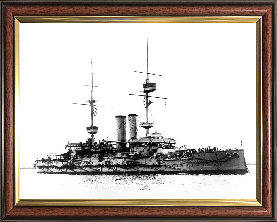 HMS Ocean 1898 Pre Dreadnought Battleship 1902 Photo Print - Posters, Prints, & Visual Artwork - by Hampshire Prints (image 9 of 9)