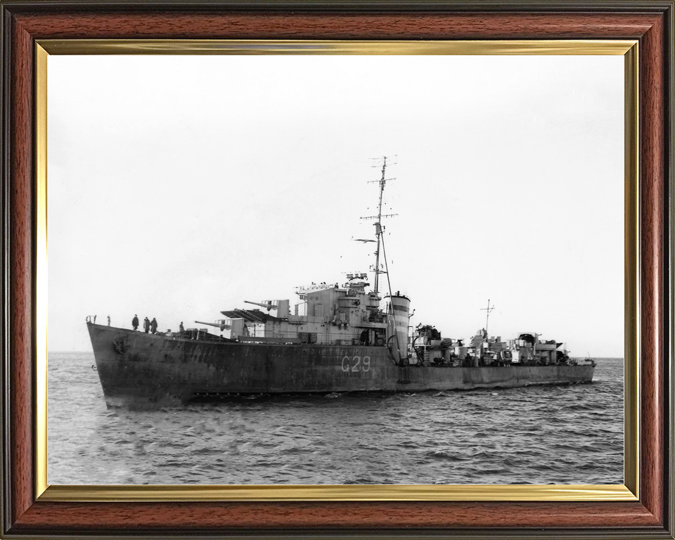 HMS Offa G29 O Class Destroyer March 1942 Photo Print - Posters, Prints, & Visual Artwork - by Hampshire Prints (image 9 of 9)