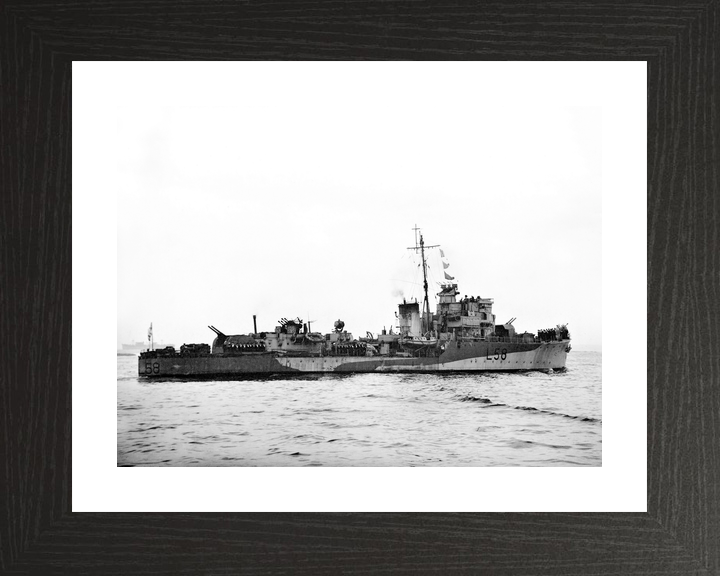 HMS Quantock L58 Hunt Class Destroyer April 1943 Photo Print - Posters, Prints, & Visual Artwork - by Hampshire Prints (image 2 of 9)