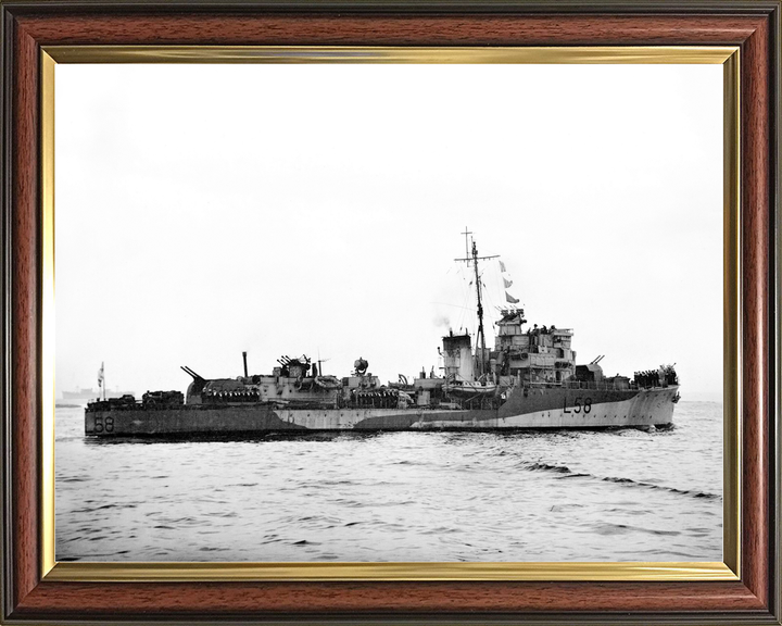 HMS Quantock L58 Hunt Class Destroyer April 1943 Photo Print - Posters, Prints, & Visual Artwork - by Hampshire Prints (image 9 of 9)