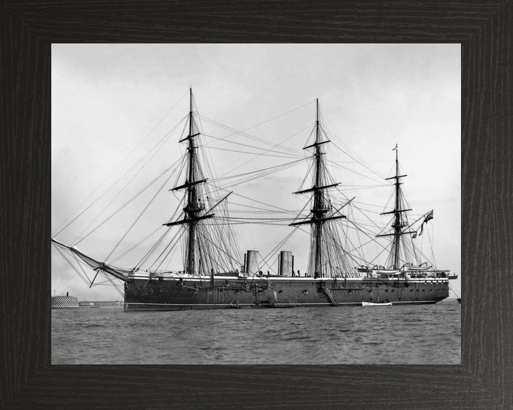 HMS Raleigh 1873 Unarmed Frigate c1875 Photo Print