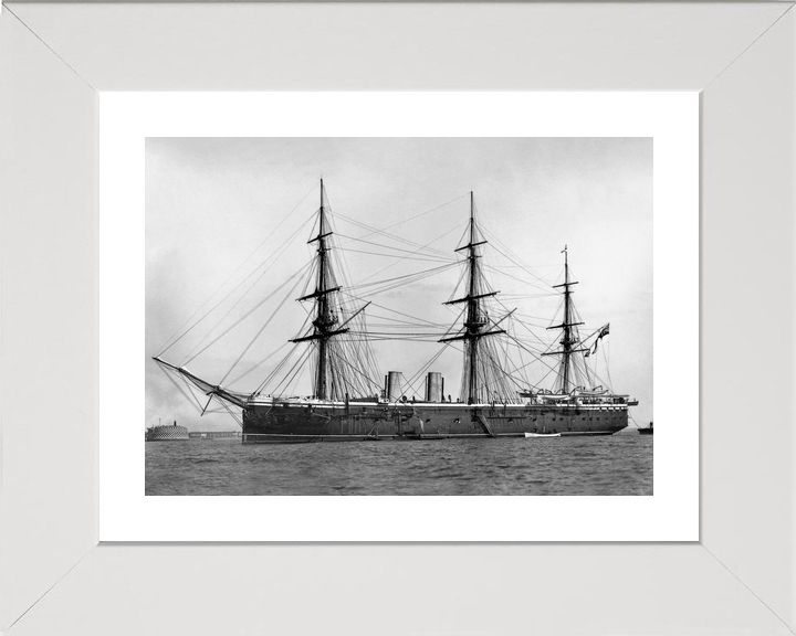 HMS Raleigh 1873 Unarmed Frigate c1875 Photo Print