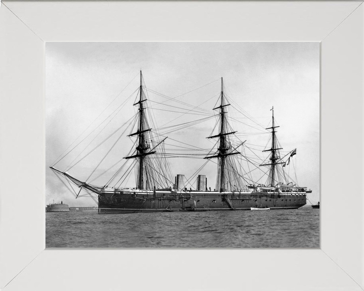 HMS Raleigh 1873 Unarmed Frigate c1875 Photo Print