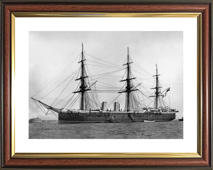 HMS Raleigh 1873 Unarmed Frigate c1875 Photo Print