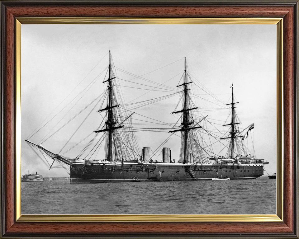 HMS Raleigh 1873 Unarmed Frigate c1875 Photo Print