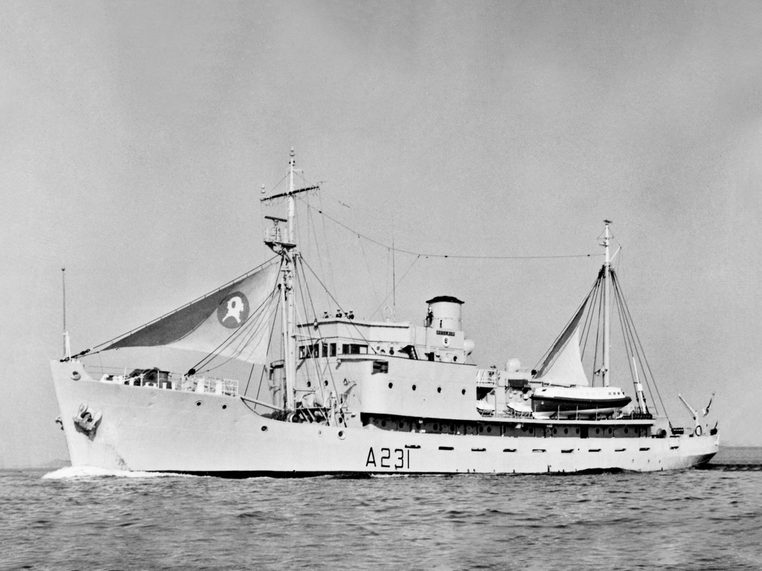 HMS Reclaim A231 Submarine Rescue Vessel Low Port Side Photo Print - Posters, Prints, & Visual Artwork - by Hampshire Prints (image 1 of 9)