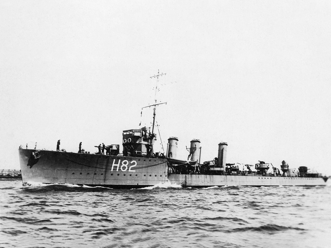 HMS Restless H82 R Class Destroyer Port Side Photo Print - Posters, Prints, & Visual Artwork - by Hampshire Prints (image 1 of 9)