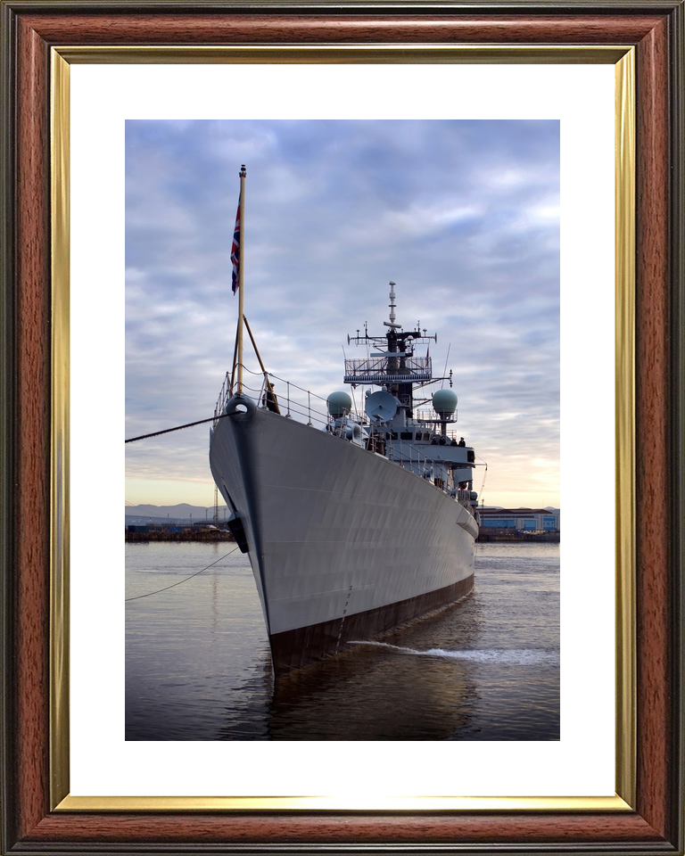 HMS Gloucester (D96) Royal Navy Type 42 Destroyer At A Buoy Photo Print Wall Art Decor - Posters, Prints, & Visual Artwork - by Hampshire Prints (image 8 of 9)