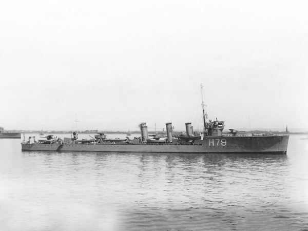 HMS Sceptre H79 R Class Destroyer