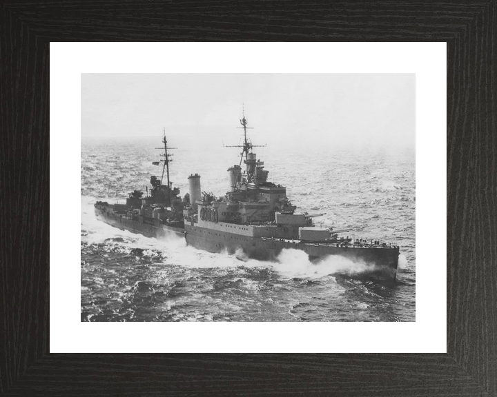 HMS Sheffield C24 Town Class Light Cruiser Warship 1944 Photo Print - Posters, Prints, & Visual Artwork - by Hampshire Prints (image 2 of 9)