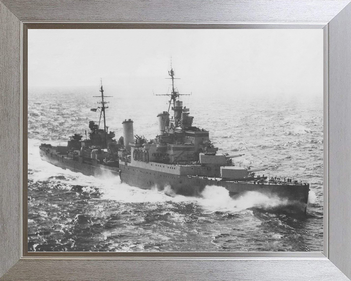 HMS Sheffield C24 Town Class Light Cruiser Warship 1944 Photo Print - Posters, Prints, & Visual Artwork - by Hampshire Prints (image 7 of 9)