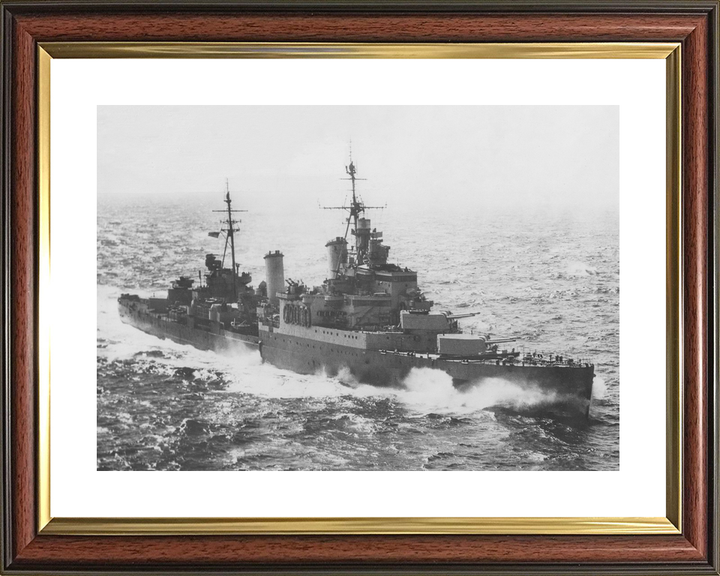 HMS Sheffield C24 Town Class Light Cruiser Warship 1944 Photo Print - Posters, Prints, & Visual Artwork - by Hampshire Prints (image 8 of 9)