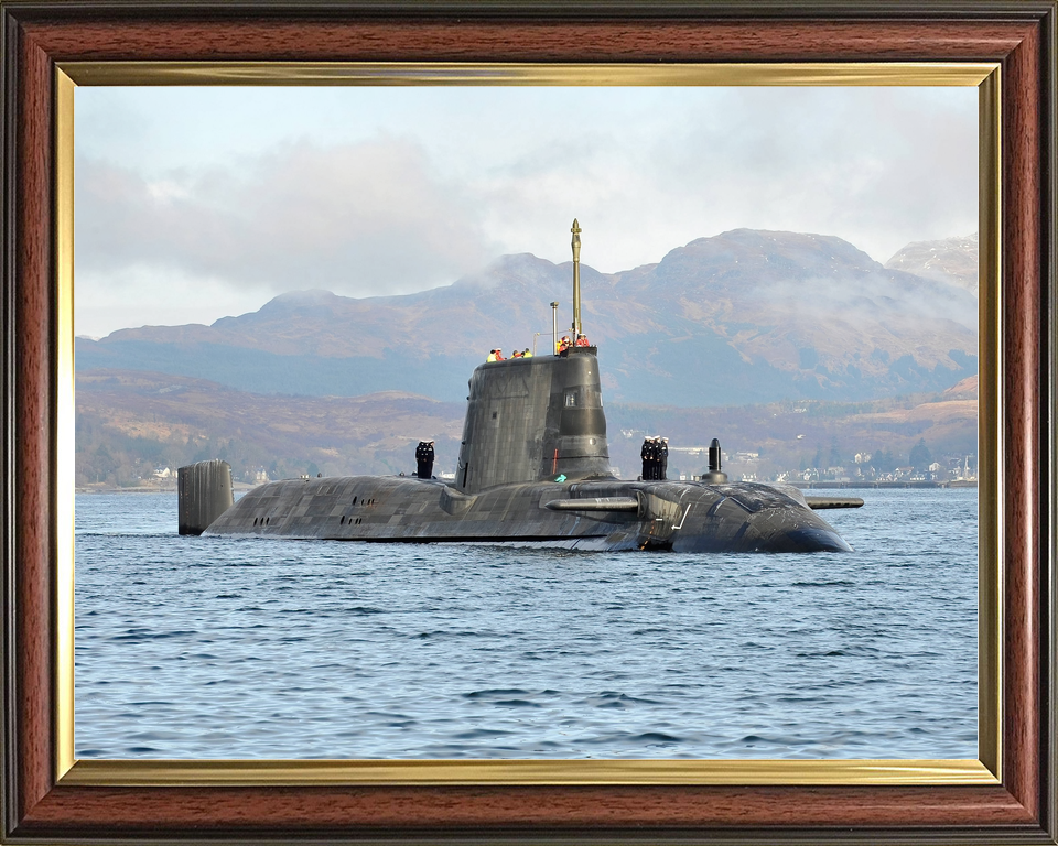 HMS Astute S119 Astute Class Submarine 2009 First Arrival Low Starboard Bow Photo Print - Posters, Prints, & Visual Artwork - by Hampshire Prints (image 9 of 9)