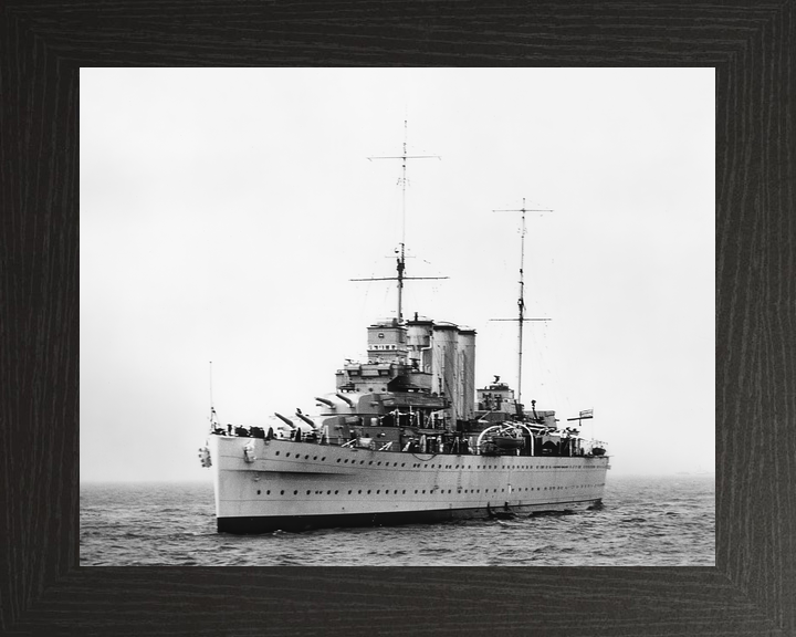 HMS Suffolk 55 County Class Heavy Cruiser Warship 1946 Photo Print - Posters, Prints, & Visual Artwork - by Hampshire Prints (image 3 of 9)