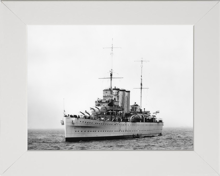 HMS Suffolk 55 County Class Heavy Cruiser Warship 1946 Photo Print - Posters, Prints, & Visual Artwork - by Hampshire Prints (image 5 of 9)