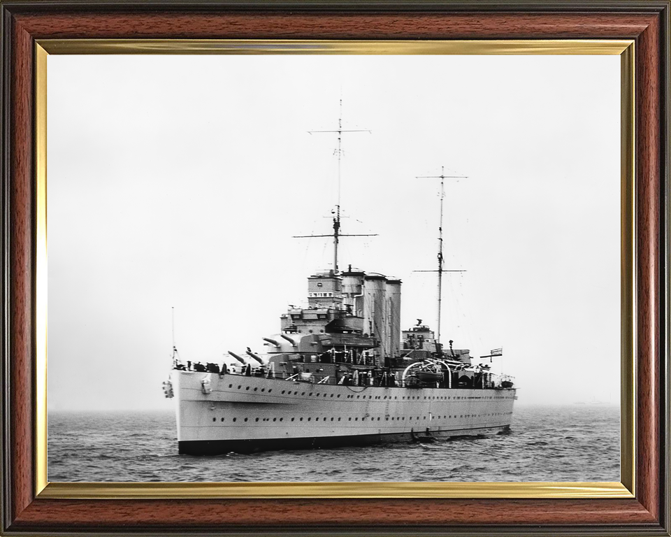 HMS Suffolk 55 County Class Heavy Cruiser Warship 1946 Photo Print - Posters, Prints, & Visual Artwork - by Hampshire Prints (image 9 of 9)